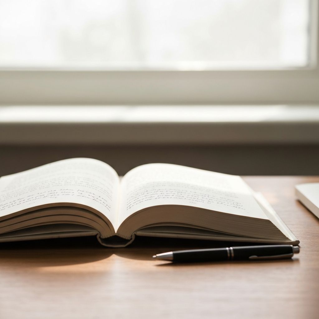 Nyitott könyv és feljegyzések, a tudás rendszerezésének szimbolikus képe